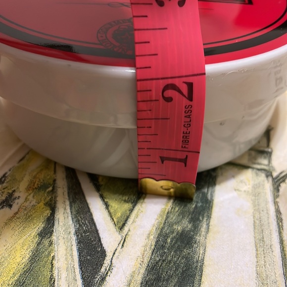 Camembert Brie Fromage/Cheese Porcelain Storage Container, red/black/white - Picture 9 of 12